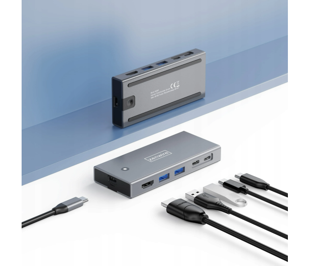 Zenwire Obudowa na dysk M2 NVME HUB USB-C 3.2 HDMI 2.0 PD 100W - 1604623 - zdjęcie 3